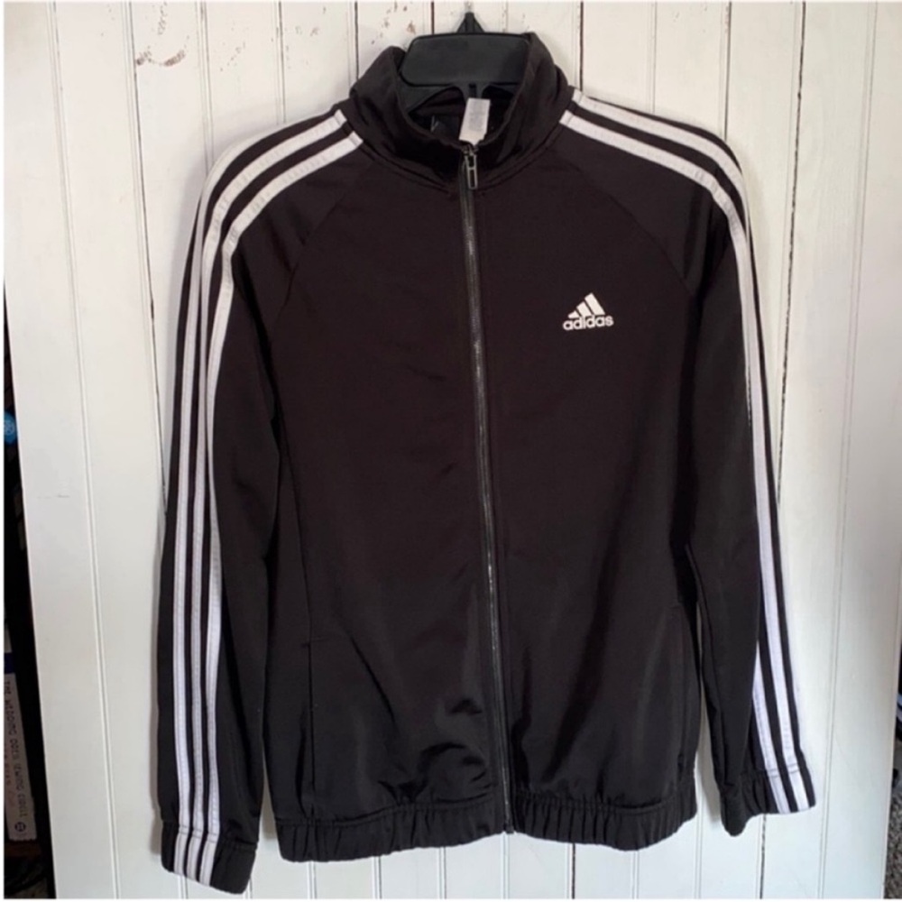 Adidas Black and White Sweatshirt
